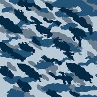 blauwe camouflage abstracte strepen naadloze patroon marine militaire vectorillustratie vector