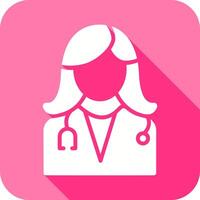 vrouw dokter icoon ontwerp vector