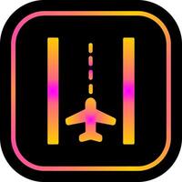 landingsbaan icoon ontwerp vector