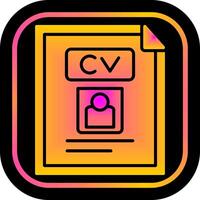 CV icoon ontwerp vector