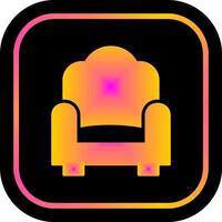 single sofa icoon ontwerp vector
