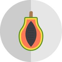 papaja vlak schaal icoon vector