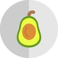 avocado's vlak schaal icoon vector