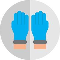 beschermend handschoenen vlak schaal icoon vector