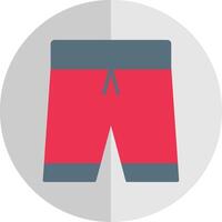 Amerikaans voetbal shorts vlak schaal icoon vector