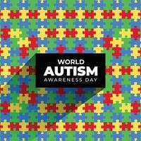 wereld autisme dag achtergrond 2 april wereld autisme bewustzijn dag achtergrond vector