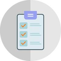 checklist vlak schaal icoon vector