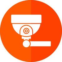 veiligheid camera glyph rood cirkel icoon vector