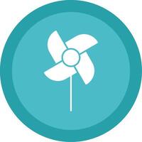 pinwheel glyph multi cirkel icoon vector