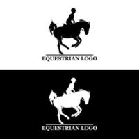 modern hippisch logo vector