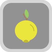 ugli fruit vlak ronde hoek icoon vector
