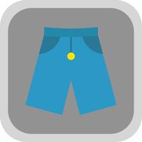 shorts vlak ronde hoek icoon vector
