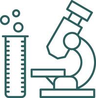 laboratorium lijn helling ronde hoek icoon vector