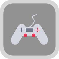 gaming vlak ronde hoek icoon vector