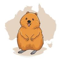 quokka cartoon afbeelding geïsoleerd vector