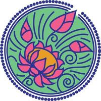 Indiase traditionele en culturele rangoli, alpona, kolam of paisley vector lijntekeningen. bengaalse kunst india. voor textieldruk, logo, behang