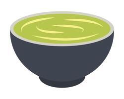 matcha drankje. groen thee. illustratie. vector