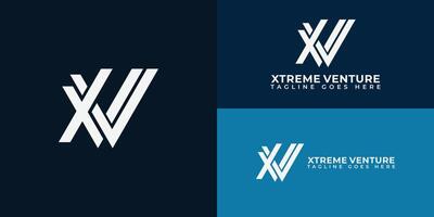 abstract eerste brief xv of vx logo in wit kleur geïsoleerd Aan meerdere achtergrond kleuren. de logo is geschikt voor sport- extreem bedrijf logo pictogrammen naar ontwerp inspiratie Sjablonen. vector