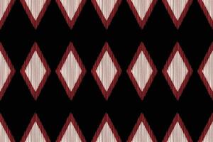 traditioneel etnisch ikat motief kleding stof achtergrond patroon meetkundig .Afrikaanse ikat borduurwerk etnisch oosters patroon zwart achtergrond behang. abstract, illustratie.textuur,frame,decoratie. vector