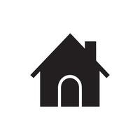 huis icoon. zwart huis icoon Aan wit achtergrond. illustratie vector