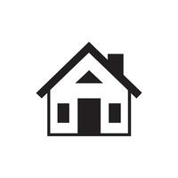 huis icoon. zwart huis icoon Aan wit achtergrond. illustratie vector