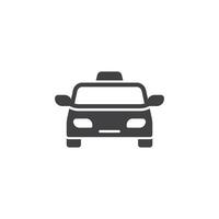 taxi icoon in vlak stijl. taxi illustratie Aan geïsoleerd achtergrond. vervoer teken bedrijf concept. vector
