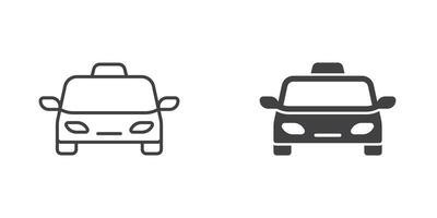 auto icoon in vlak stijl. auto- illustratie Aan geïsoleerd achtergrond. vervoer teken bedrijf concept. vector