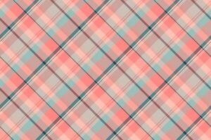 vervaardiging Schotse ruit textiel kleding stof, Engels patroon naadloos controleren. Schots structuur achtergrond plaid in licht en rood kleuren. vector