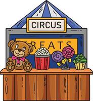 circus traktatie tekenfilm gekleurde clip art illustratie vector