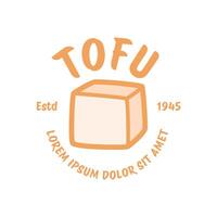 tofu logo ontwerp sjabloon in wit achtergrond vector