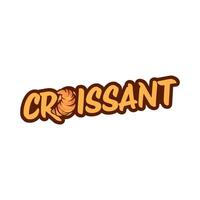 illustratie van een bakkerij winkel logo icoon, met huis gemaakt croissant vector