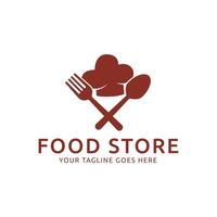 vers voedsel boodschappen doen logo ontwerp sjabloon. logo concept voor winkel , supermarkt of supermall. vector