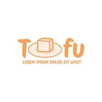 tofu logo ontwerp sjabloon in wit achtergrond vector