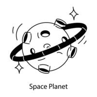 modieus ruimte planeet vector