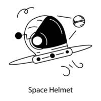 modieus ruimte helm vector