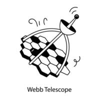 modieus webb telescoop vector