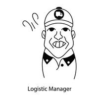 modieus logistiek manager vector