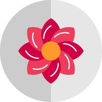 bloemen ontwerp vlak schaal icoon vector