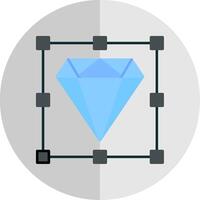 diamant vlak schaal icoon vector