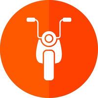 motorfiets glyph rood cirkel icoon vector