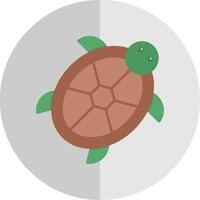 schildpad vlak schaal icoon vector