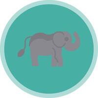 olifant vlak multi cirkel icoon vector