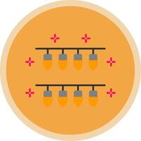 lichten vlak multi cirkel icoon vector