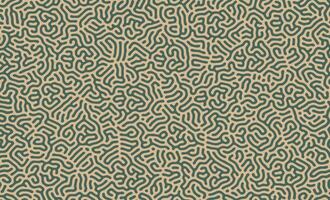 groen en bruin onregelmatig biologisch lijnen turing patroon achtergrond ontwerp vector