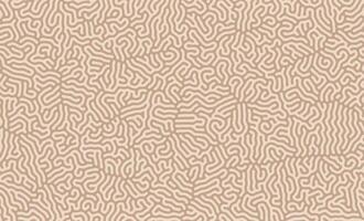licht bruin turing lijnen biologisch vorm patronen achtergrond ontwerp met elegant patroon vector
