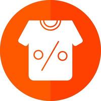 t-shirt glyph rood cirkel icoon vector