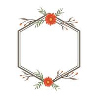 decoratief bloemen gebladerte ornament voor bruiloft uitnodiging vector