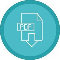 downloaden pdf lijn multi cirkel icoon vector