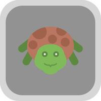 schildpad vlak ronde hoek icoon vector