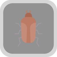 insect vlak ronde hoek icoon vector